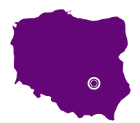 Mapa Polski - Playada, wsp3?edne dojazdu